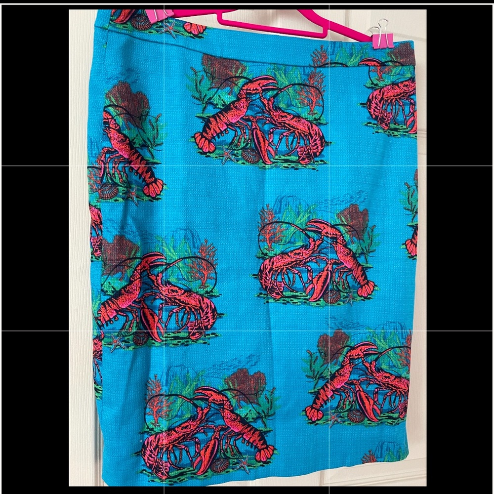J Crew lobster skirt size 8 NWT